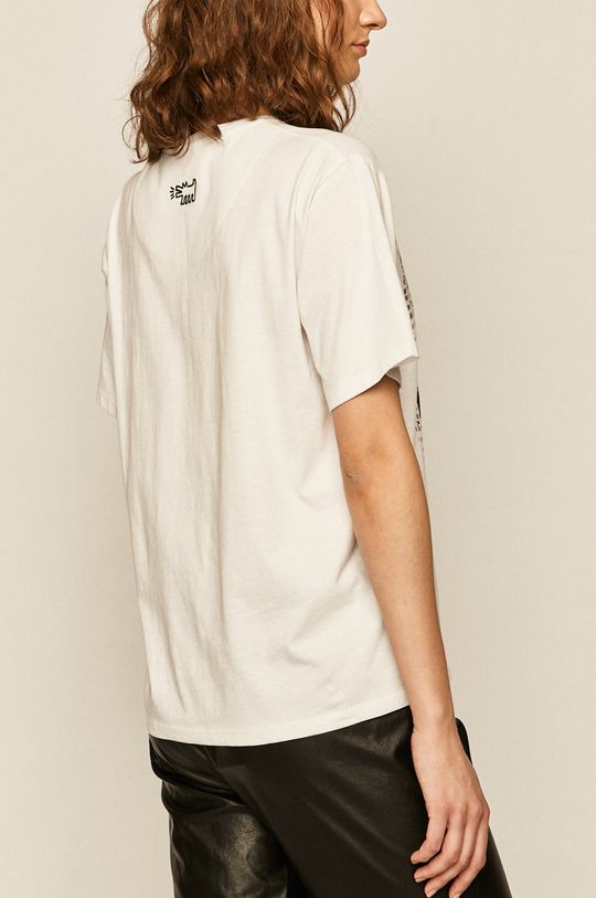 T-shirt damski by Keith Haring biały 100 % Bawełna