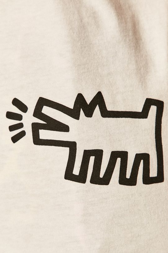 T-shirt damski by Keith Haring biały Damski