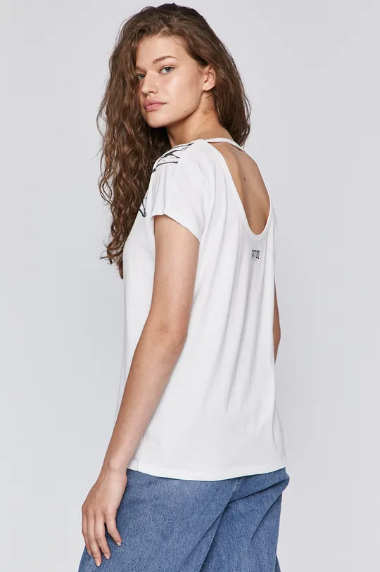T-shirt damski by Typek, Tattoo Konwent biały 100 % Bawełna