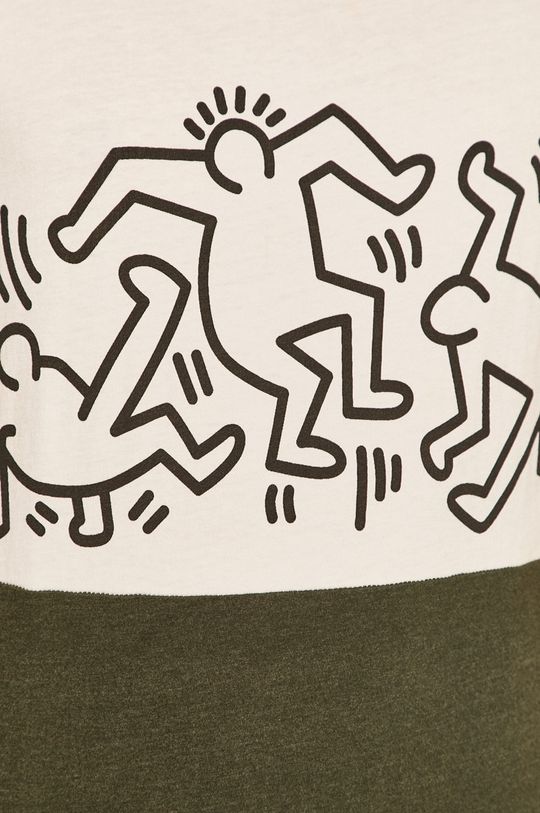 T-shirt by Keith Haring biały Męski