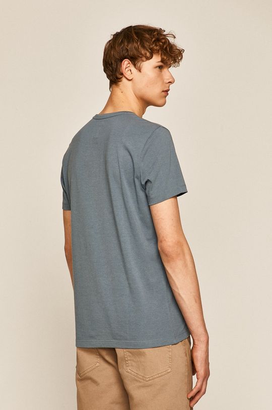 T-shirt męski z nadrukiem niebieski 100 % Bawełna