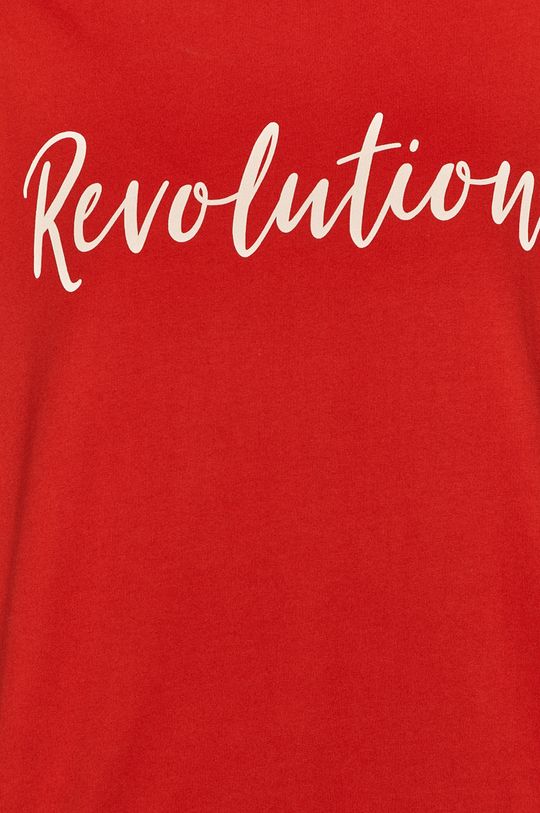 Bawełniana bluza damska z napisem czerwona
