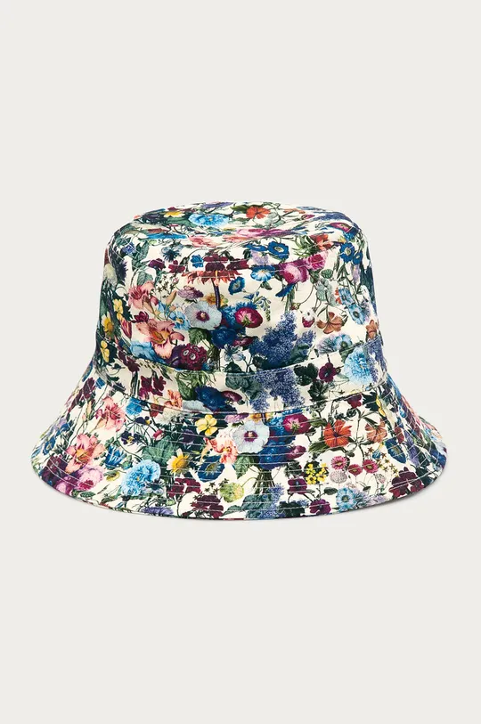 multicolor Bawełniany kapelusz damski w kwiatowy wzór Damski