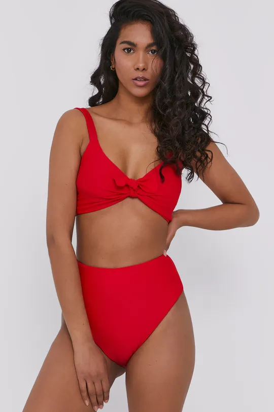 Dwuczęściowy strój kąpielowy damski czerwony