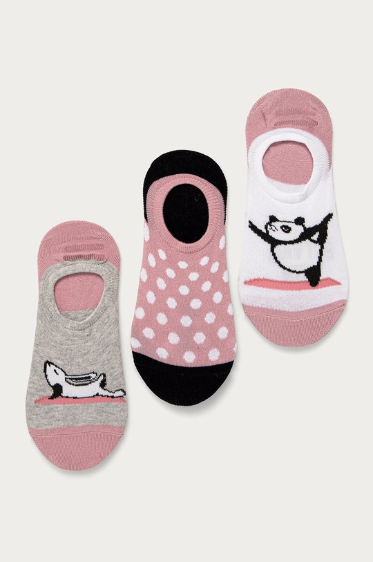 multicolor Stopki damskie Yoga animals (3-pack) Damski