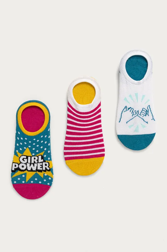 multicolor Stopki damskie girl power (3-pack) Damski