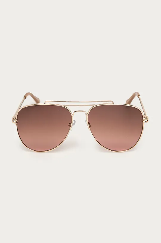 Okulary przeciwsłoneczne damskie aviator brązowe brązowy
