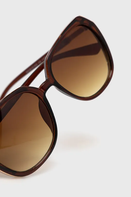Okulary przeciwsłoneczne damskie brązowe 100 % Plastik