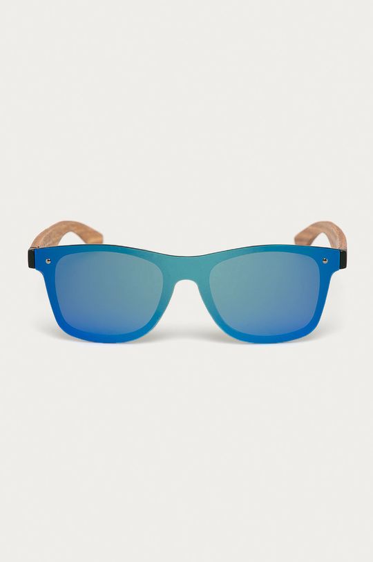 Okulary przeciwsłoneczne męskie z zausznikami z funkcją flexible Materiał 1: 100 % Poliwęglan, Materiał 2: 100 % Drewno