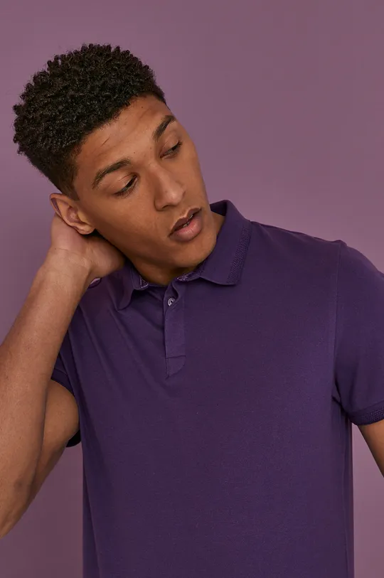 fialová Medicine - Polo tričko Basic Pánsky