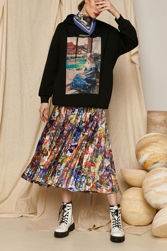 multicolor Spódnica damska z kolekcji EVIVA L’ARTE Damski