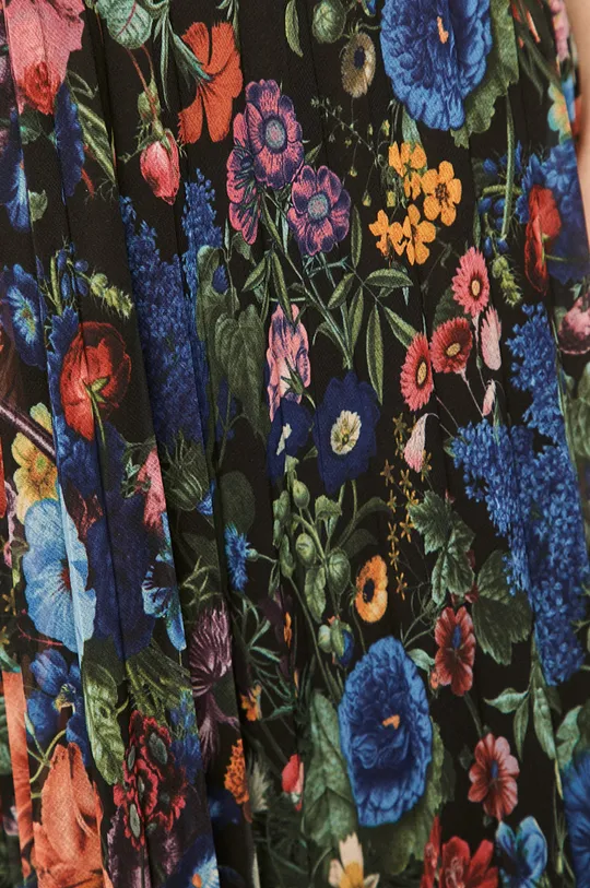 multicolor Plisowana spódnica damska  w kwiaty