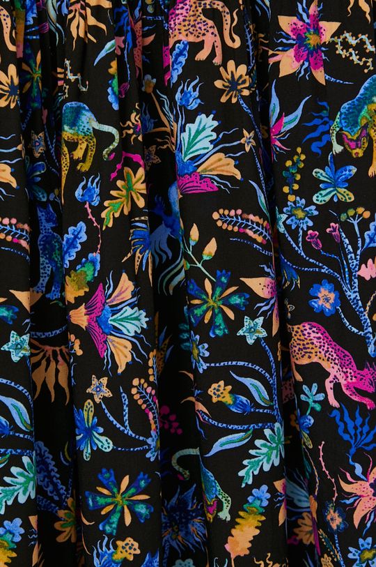 multicolor Wzorzysta spódnica damska z wiskozy