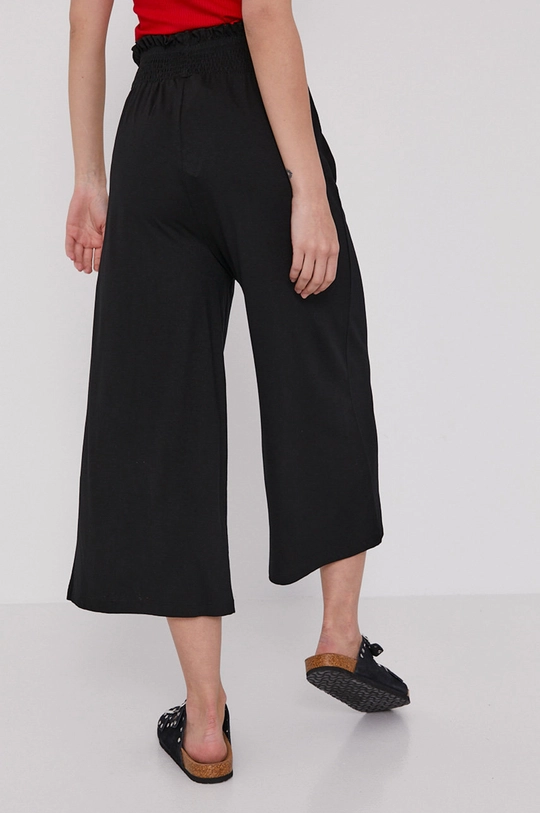 Spodnie damskie culottes czarne 5 % Elastan, 15 % Poliester, 80 % Wiskoza