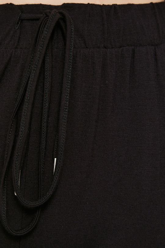 czarny Spodnie damskie dresowe joggery czarne