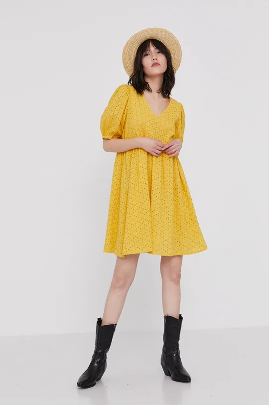 żółty Medicine - Sukienka Essential