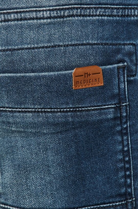 granatowy Medicine - Szorty jeansowe Basic