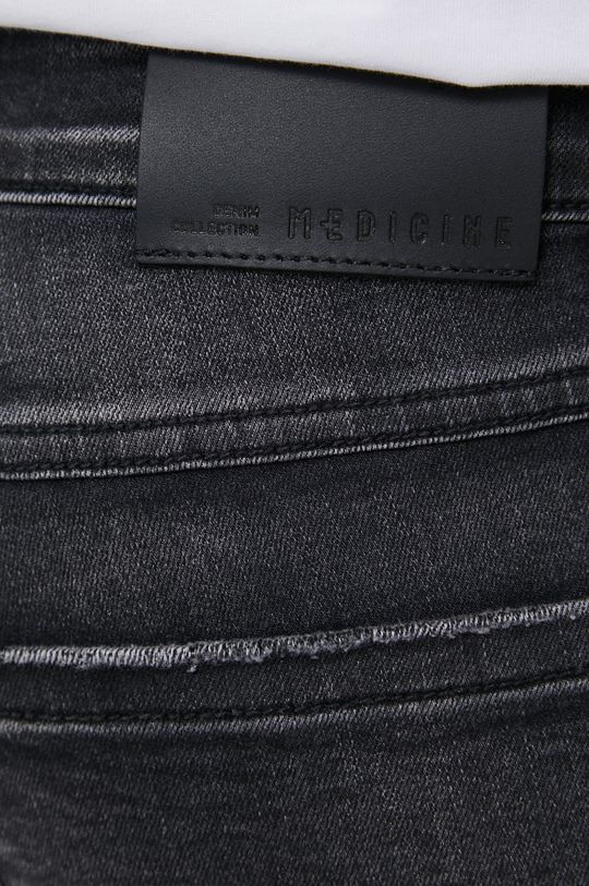 Szorty męskie jeansowe z kieszeniami cargo szare Męski