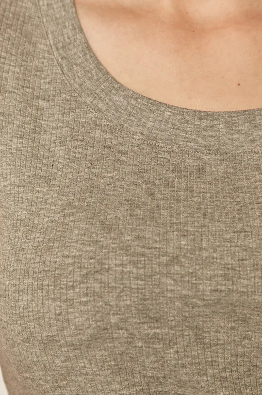 T-shirt damski z bawełną organiczną  szary