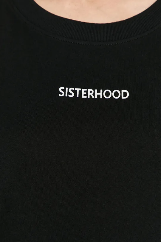 T-shirt damski z kolekcji EVIVA L’ARTE z bawełny organicznej czarny