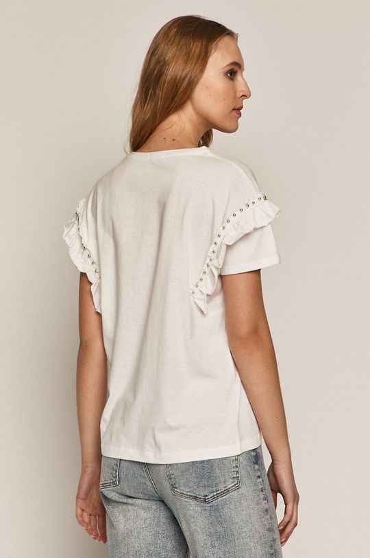 T-shirt damski z bawełny organicznej biały 100 % Bawełna organiczna