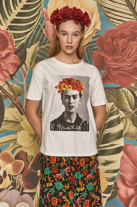 biały Medicine - T-shirt Frida Kahlo Damski