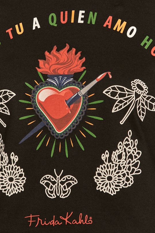 T-shirt damski Frida Kahlo czarny
