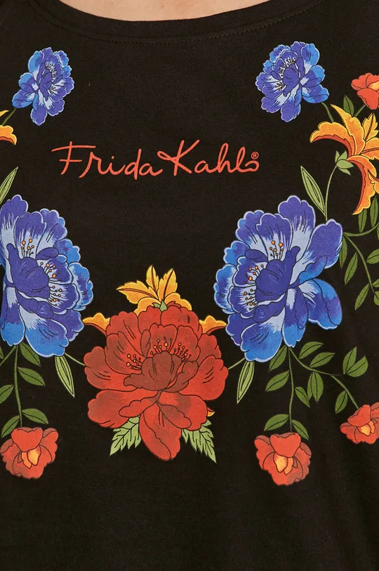 T-shirt damski Frida Kahlo czarny Damski