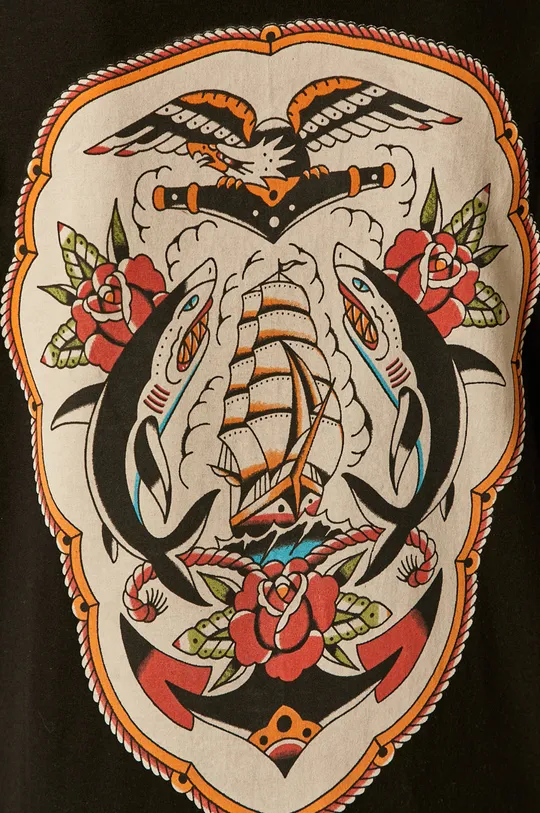T-shirt damski by Gruby Kruk, Tattoo Art czarny