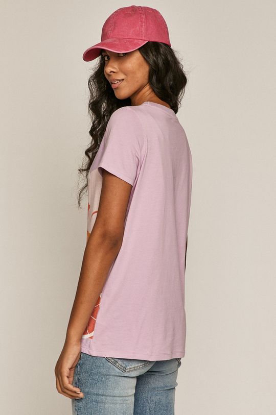 T-shirt damski Projekt: Rower różowy 100 % Bawełna