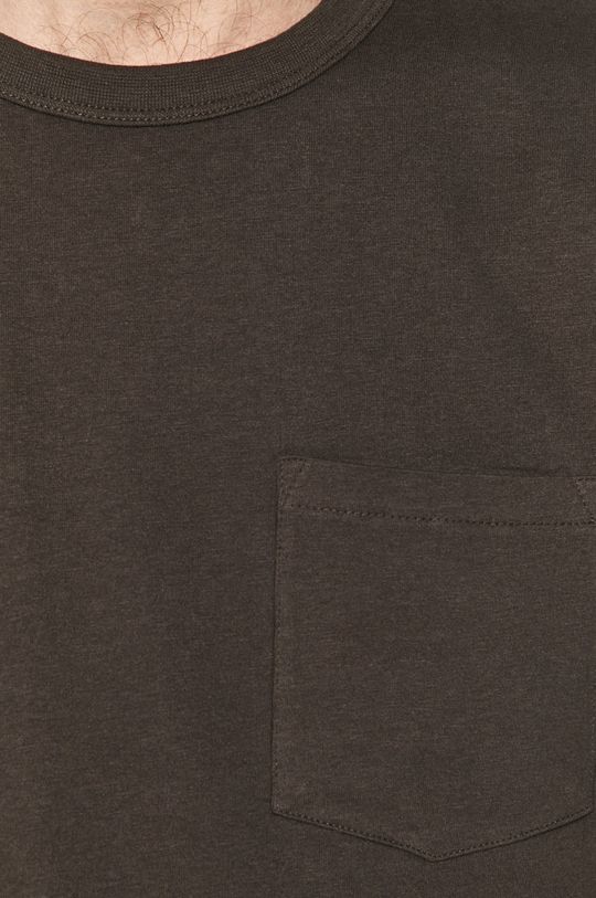 Bawełniany t-shirt męski z kieszonką szary Męski