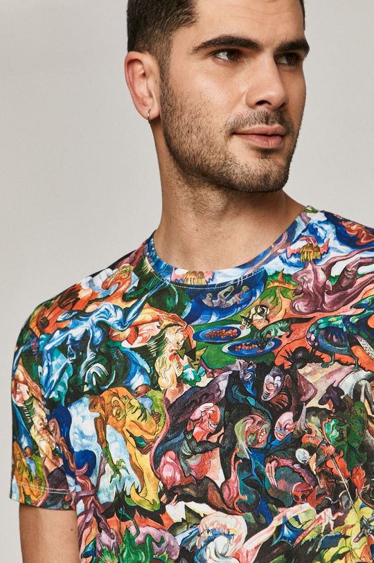 T-shirt męski z bawełny organicznej z kolekcji EVIVA L’ARTE Męski