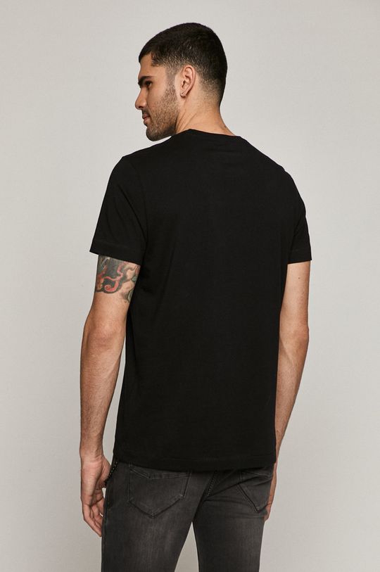 T-shirt męski z kolekcji EVIVA L’ARTE czarny 100 % Bawełna