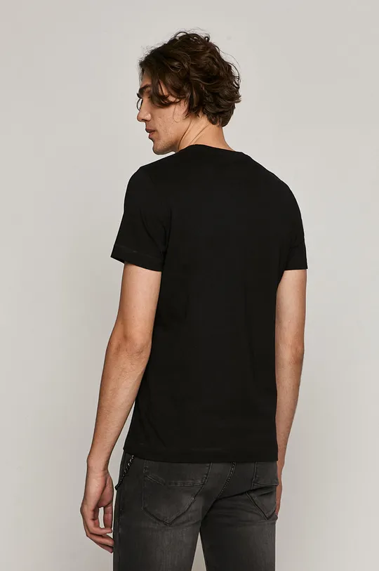 T-shirt męski z bawełny organicznej z kolekcji EVIVA L’ARTE czarny <p>100 % Bawełna organiczna</p>