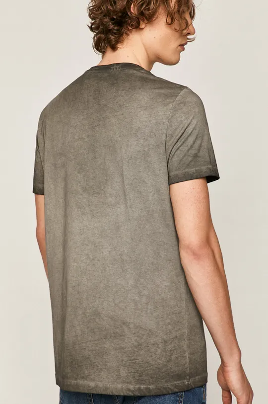 T-shirt męski z kieszonką szary Materiał zasadniczy: 100 % Bawełna