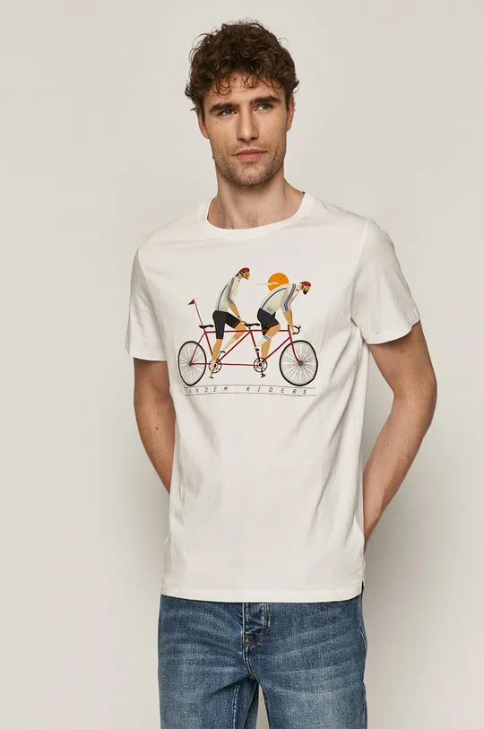 biały Medicine - T-shirt Retro Cool Męski