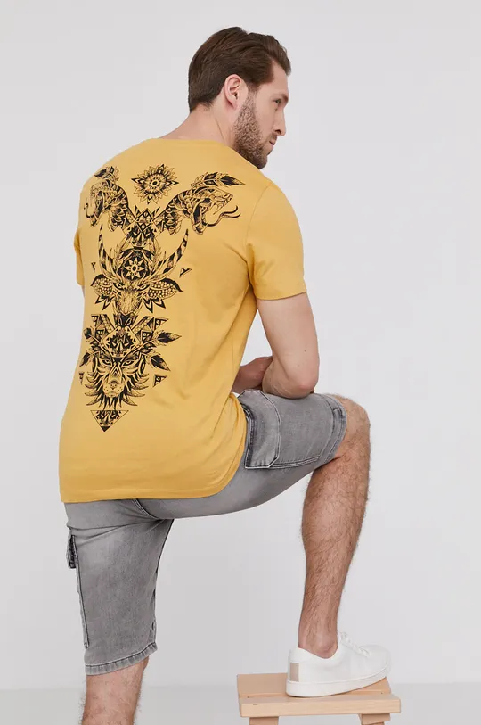 żółty Medicine - T-shirt Indian Spring Męski