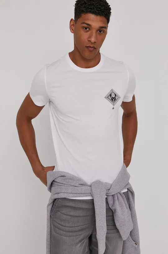 T-shirt męski Modern Africa biały 100 % Bawełna organiczna