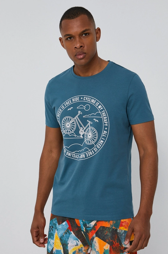 niebieski Medicine - T-shirt Bicycles Męski