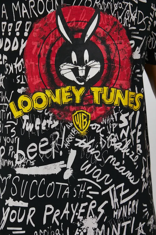 Tričko pánske s potlačou Looney Tunes čierne