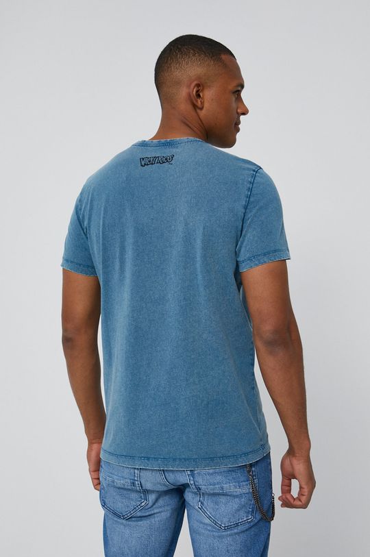 T-shirt męski z nadrukiem Dastardly i Muttley niebieski 100 % Bawełna