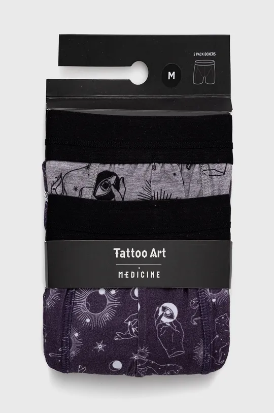 Boxerky pánske Tattoo Art by Małgorzata Rumińska (2-pack)  95% Bavlna, 5% Elastan