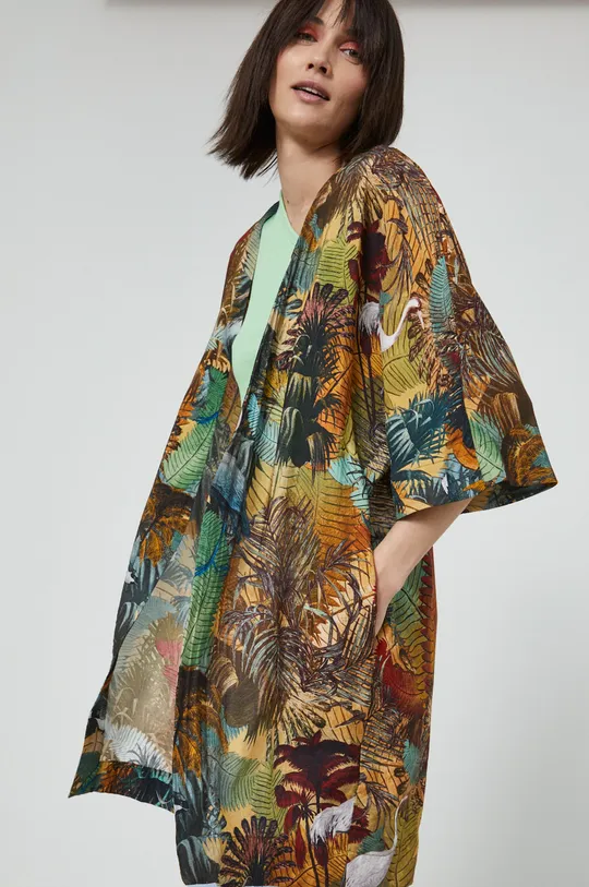 Kimono damskie wzorzyste multicolor 80 % Wiskoza, 20 % Poliamid