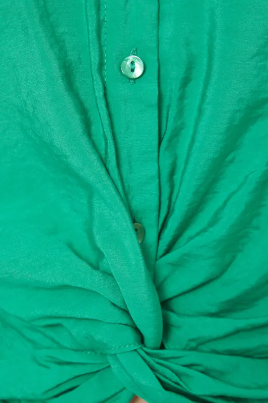 Bluzka damska gładka zielona Damski