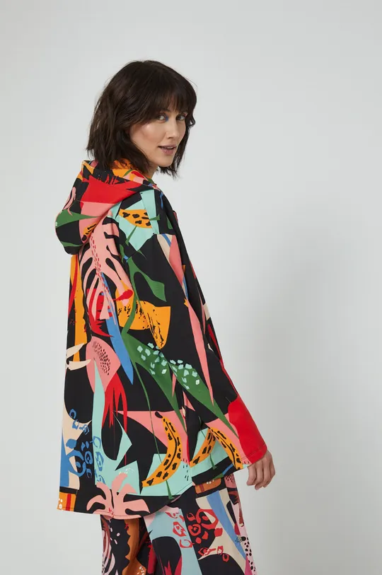 Bluza bawełniana damska wzorzysta multicolor 100 % Bawełna