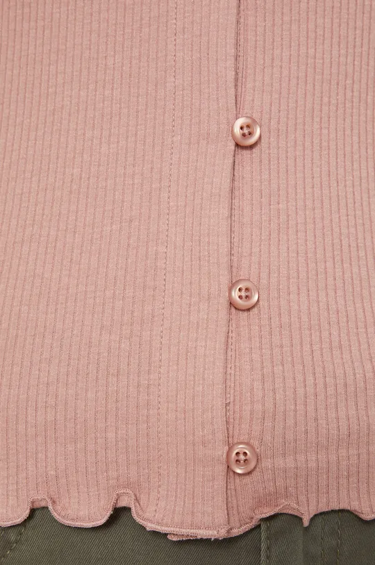 růžová Tričko s dlouhým rukávem Basic
