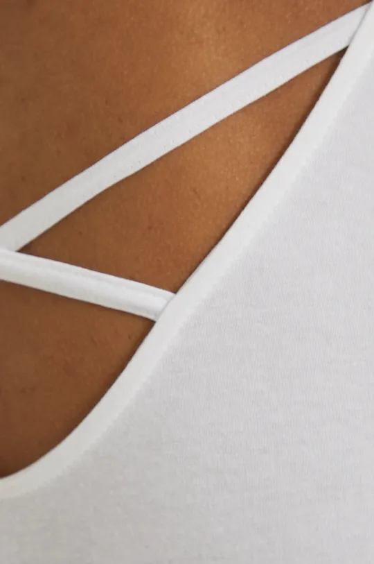 λευκό Βαμβακερή μπλούζα με μακριά μανίκια Medicine