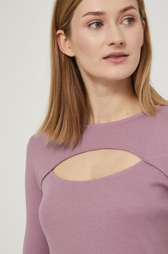 ružovofialová Tričko s dlhým rukávom dámsky Essential