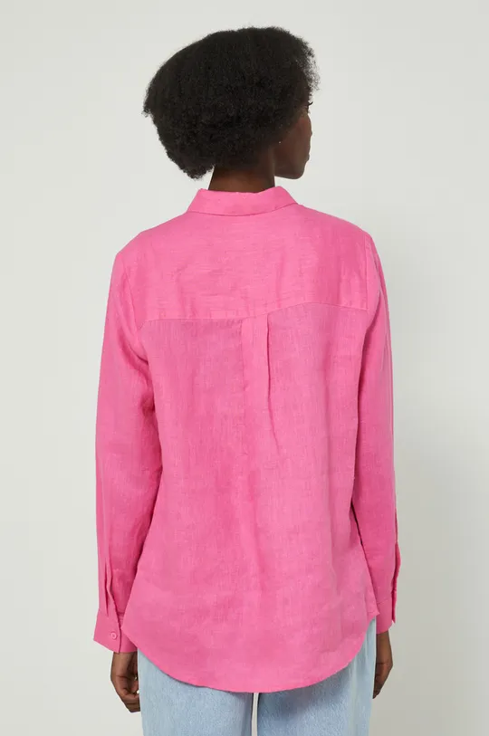 ružová Ľanová košeľa dámska Essential