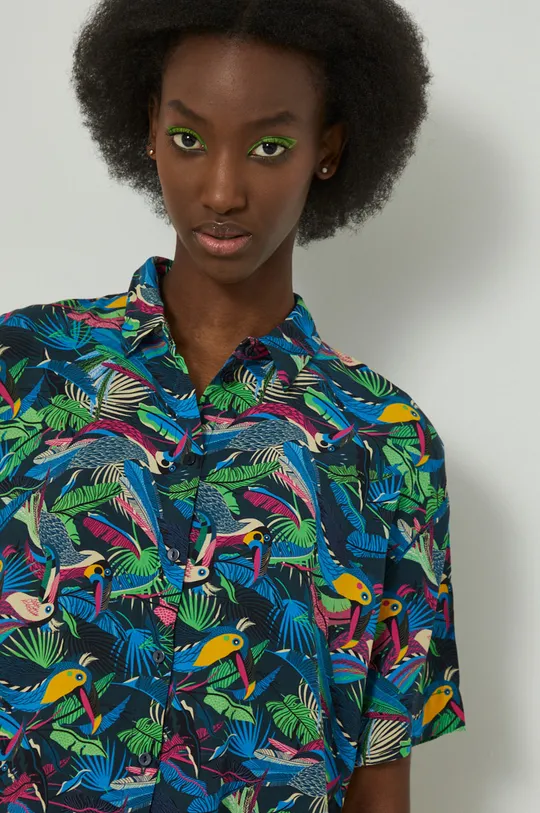 Koszula damska wzorzysta multicolor Damski